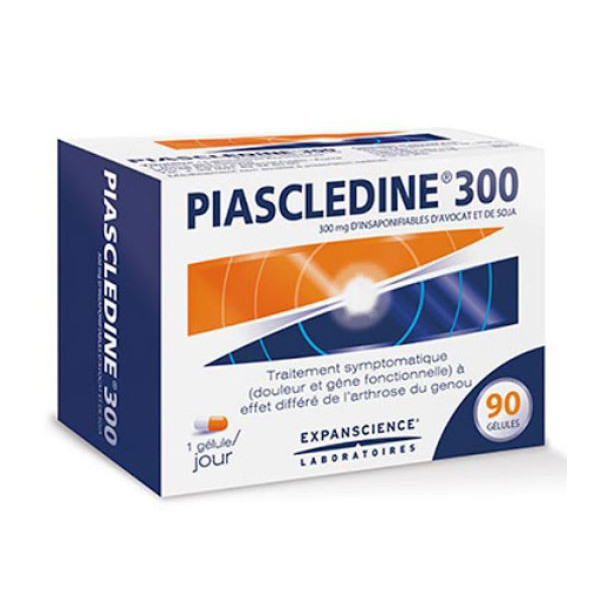 Piascledine 300 - Traitement Symptomatique de l'Arthrose - Huiles d'Avocat et de Soja - 90 Gélules