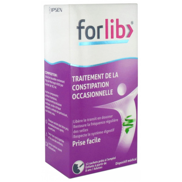 Forlib - Traitement De La Constipation Occasionnel - 12 Sachets