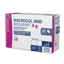 Macrogol 4000 biogaran 4g, Boite De 20 Sachets