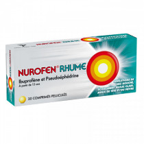 Nurofen Rhume, Ibuprofène 200mg /Pseudoéphédrine 30mg, 20 Comprimés Pelliculés
