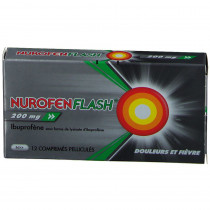 Nurofenflash Ibuprofène 200 mg, Boite de 12 Comprimé Pelliculé