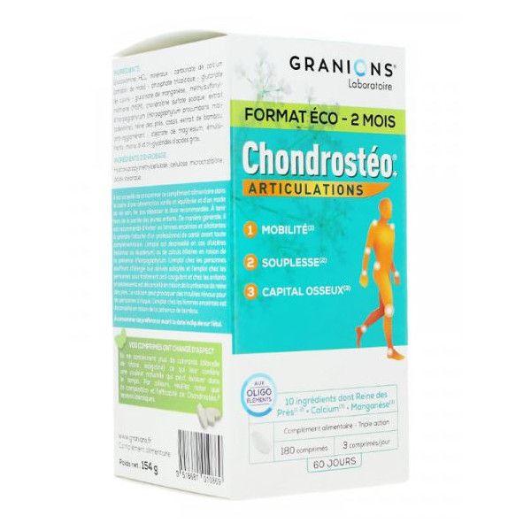 Chondrostéo+ - Articulations - Granions - 2 Months - 180 Tablets