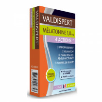 Valdispert Mélatonine 1 mg 4 Actions - Sommeil Complet - 30 Capsules