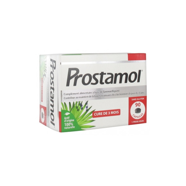 3 Treatments Offer , Prostamol Food supplement Serenoa Repens, Urinary function, 90 softgels