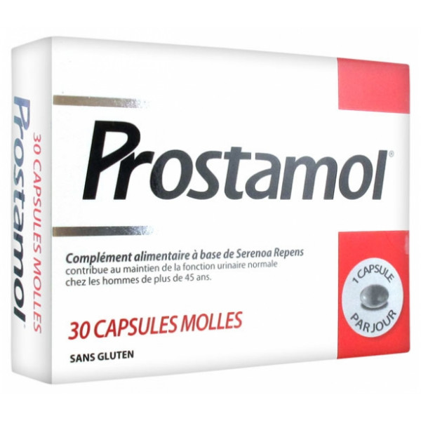 Prostamol Complément alimentaire Serenoa Repens, Fonction urinaire, 30 capsules molles