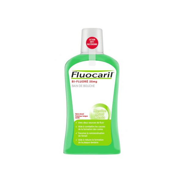 Mouthwash - Bi fluorinated Mint - Fluocaril - 300ml