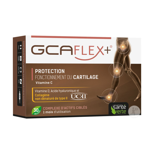 GCAFLEX+ - Force et Mobilité des Articulations - Santé verte - 30 Gélules