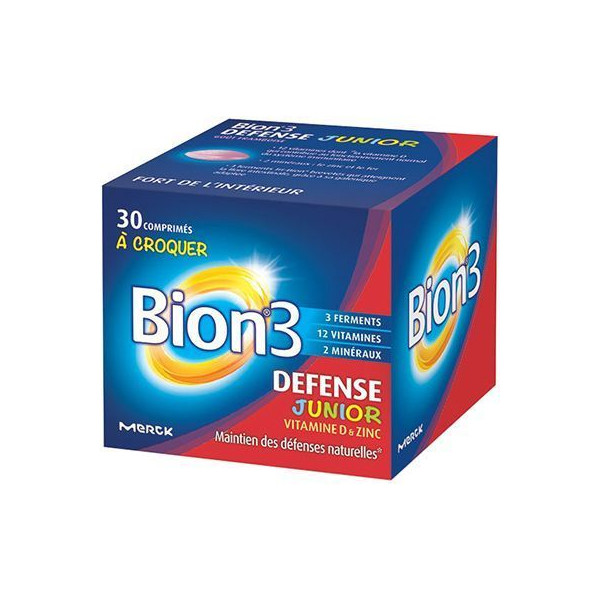 Bion3 Défenses Junior - Dès 4 ans -  30 Comprimés