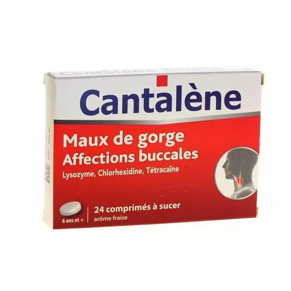 Cantalène Maux de gorge 24 comprimés