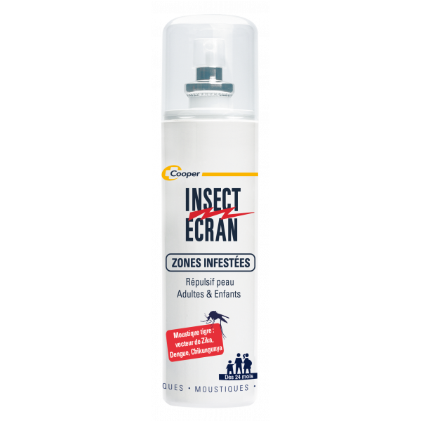 Insect écran Pack Zone Infestées 2x100ml + Spray Vêtement 100ml