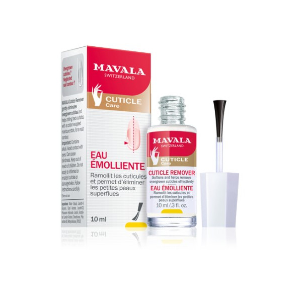 Eau émolliente - Ramollit les Cuticules et Permet d'Eliminer les Petites Peaux Superflues - Mavala - 10 ml