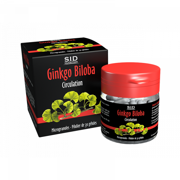 Circulation - Ginkgo Biloba - S.I.D. Nutrition - 30 Comprimés