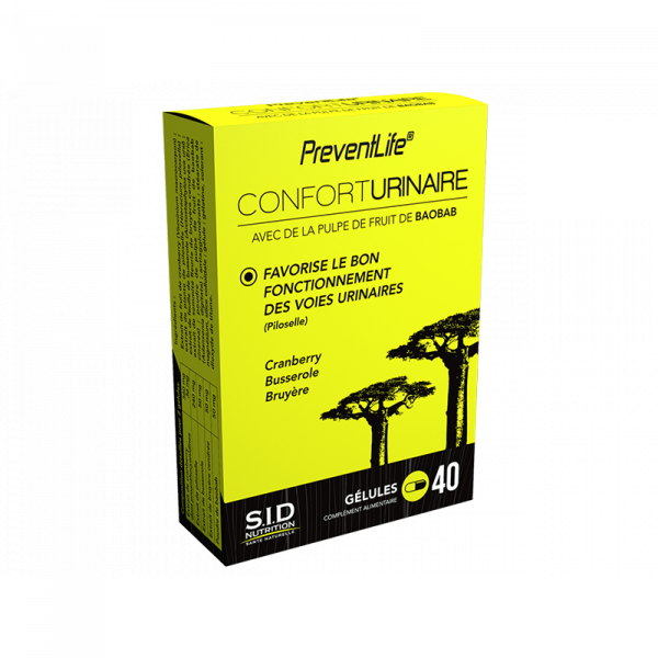 Confort Urinaire - PreventLife - S.I.D. Nutrition - 40 Comprimés