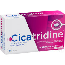 Cicatridine Acide Hyaluronique, Ovules Vaginaux, Réparatrices & Hydratantes, Boite 10
