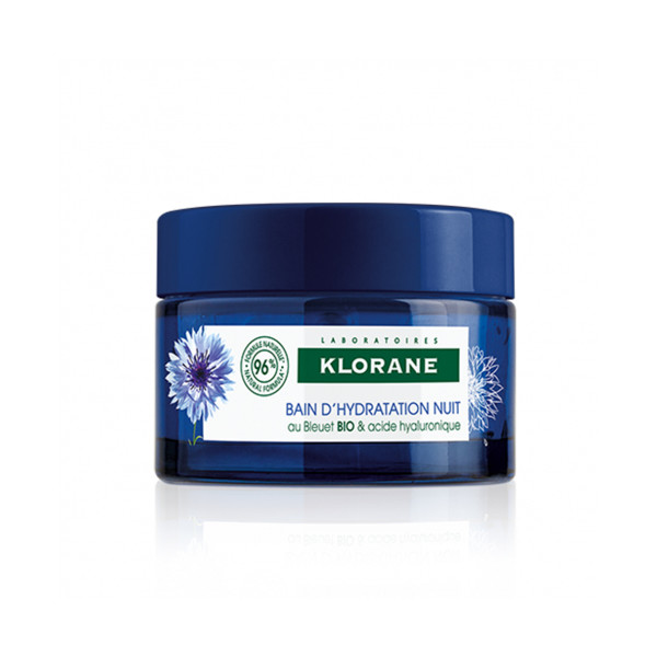 Organic Cornflower Night Moisture Bath - Rehydrates, Regenerates and Replenishes - Klorane - 50 ml