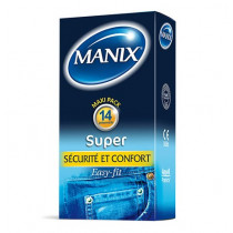 Super Sécurité et Confort - Préservatifs Easy Fit - Manix - Maxi Pack de 14