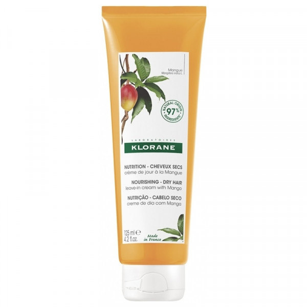 No-Rinse Day Cream with Mango Butter - Dry Hair - Klorane - 125 ml