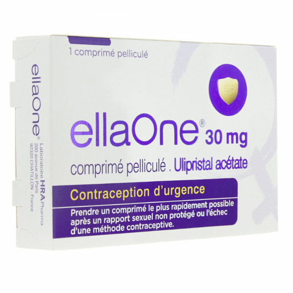Ellaone 30mg Comprimé, Ulipristal Acetate, Contraception d'urgence