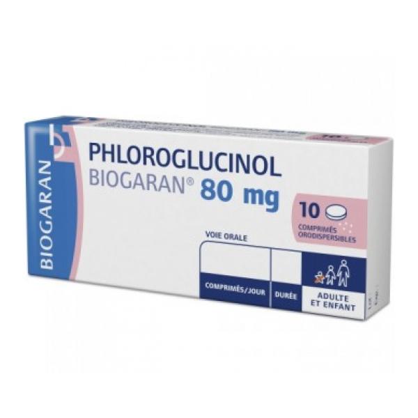 Phloroglucinol 80mg Biogaran, Spasmodic Pain, 10 Oral Lyophilisates