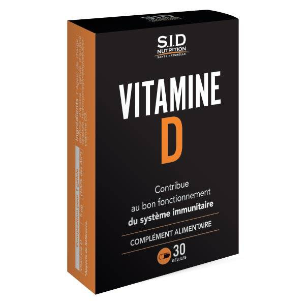 Vitamine D - Système Immunitaire - S.I.D. Nutrition - 30 Gélules