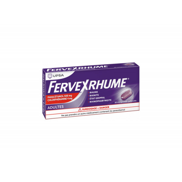 Fervex Cold, Paracetamol/Chlorphenamine, 16 Tablets