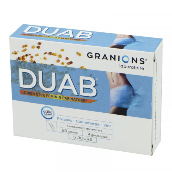 Duab Cranberry Propolis Nutrivercell Troubles and Urinary Infections, 20 capsules