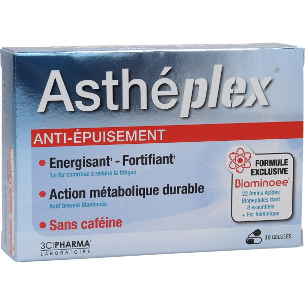 Asthéplex - Organismes Epuisés - 3C Pharma - 30 comprimés