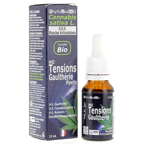 Pipette - Tensions Gaulthérie - WBZ - PhytoCosMo - 15ml