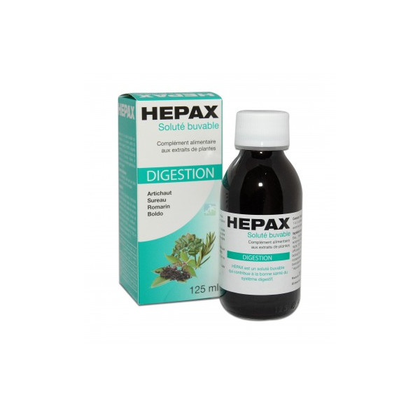 Dietary supplement - Digestion - Drinkable Solution - Hepax - 125ml