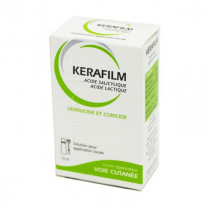 Kerafilm - Verrucide et Coricide - Acide Salicylique - Acide Lactique - 10 ml