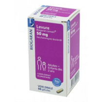 Biogaran - Yeast 50 mg - Food Supplement Children from 2 years - 50 capsules