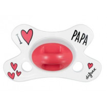 Natural Pacifier - I Love Papa - Difrax - 0 - 6 Months