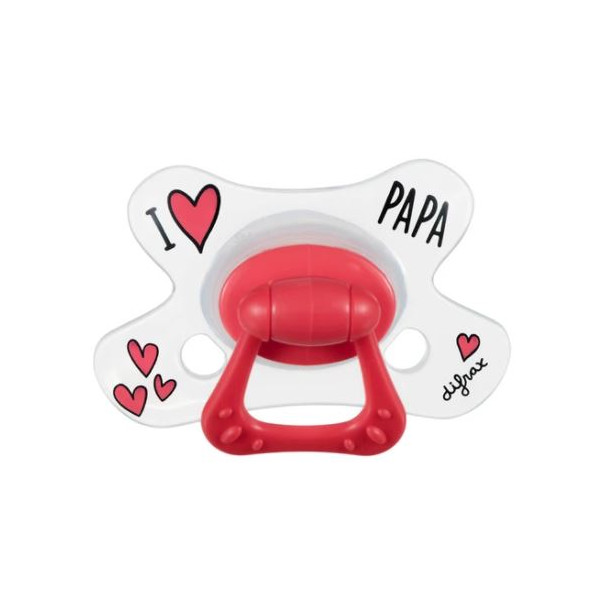 Natural Pacifier - I Love Papa - Difrax - + 20 Months