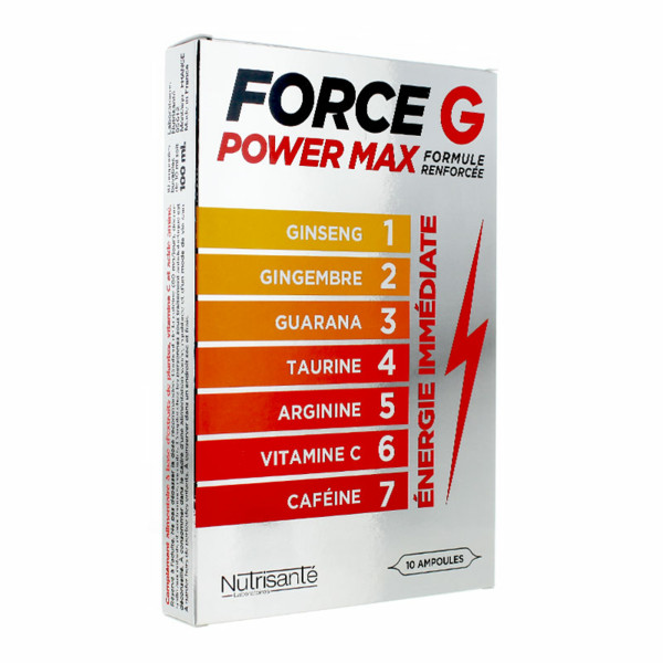 Force G Power Max - 10 vials - Nutrisanté