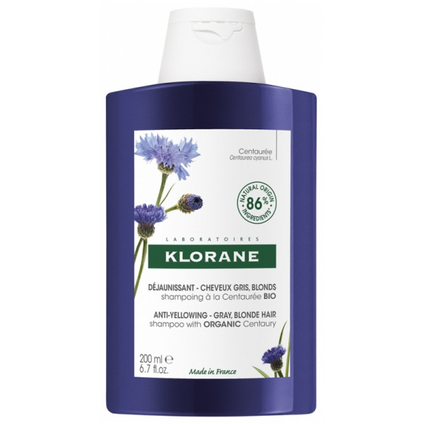 Shampooing à la Centaurée - Cheveux Déjaunissant - Klorane -  200ml