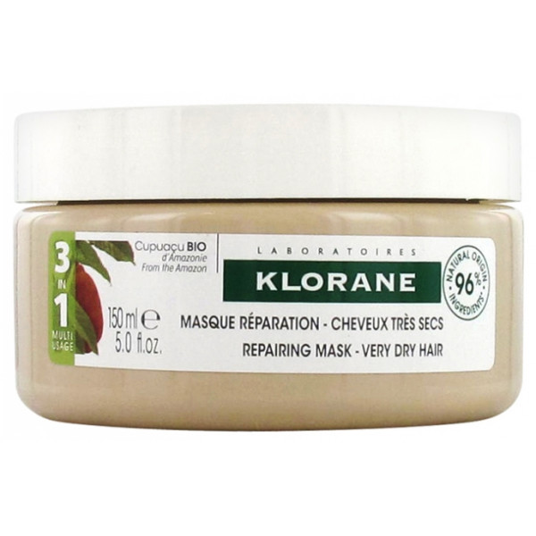 Repairing Mask with Organic Cupuacu - Very Dry Hair - Klorane - 150 ml