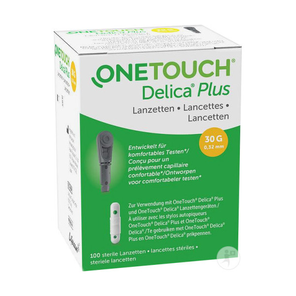 Fine Sterile Lancets - For lancing device - OntTouch Delica plus - 200 lancets