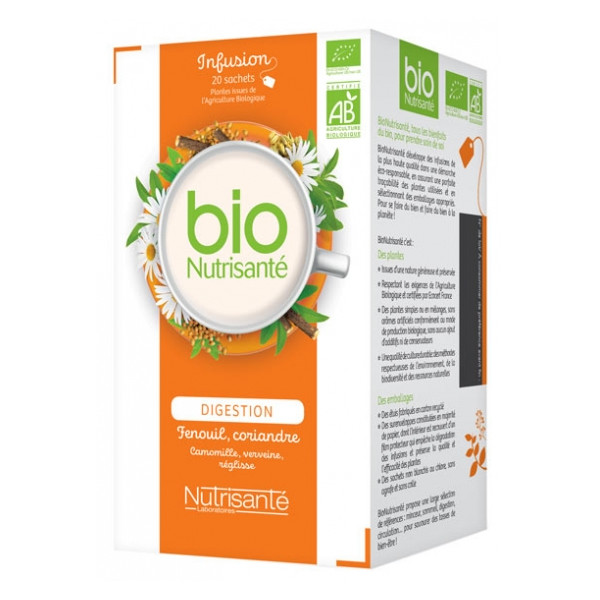 Infusion Bio Digestion Nutrisanté, 20 Sachets