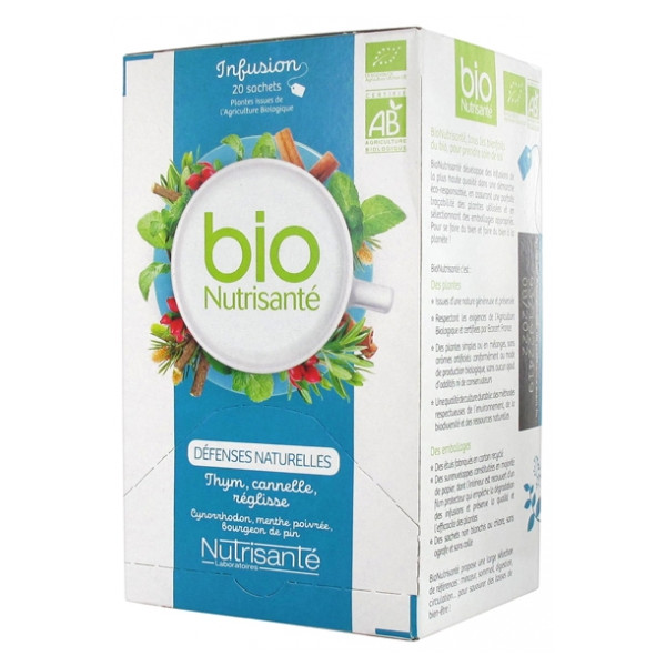 Infusion Bio Défenses Naturelles Nutrisanté 20 Sachets