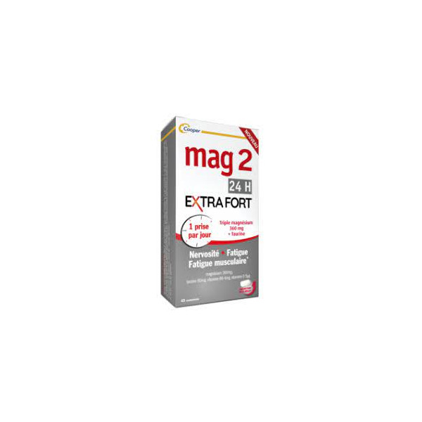 Mag 2 Magnésium 24H Extra Fort - 1 Prise Par Jour - 45 Comprimés