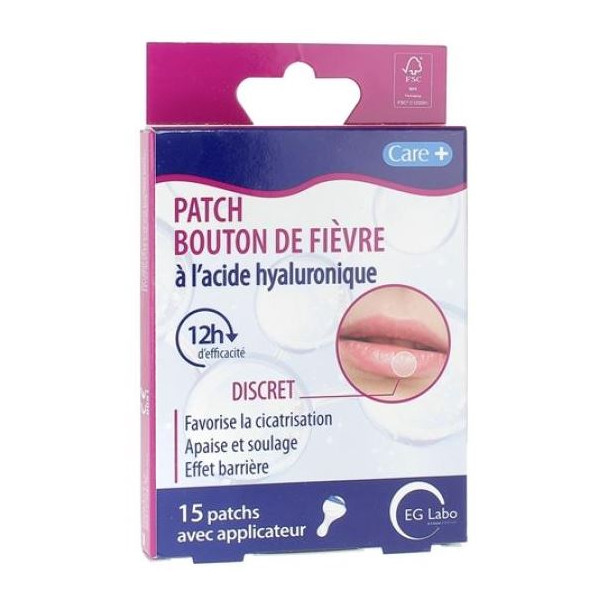 Patch Bouton De Fièvre - Acide Hyaluronique - EG Labo - 15 Patchs