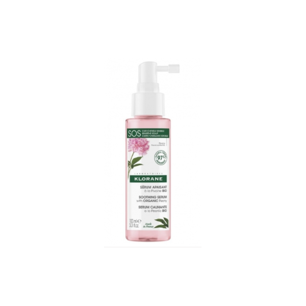 Peony SOS Serum, Soothing and Anti-Irritant Without Rinsing - Irritated and Sensitive Hair - Klorane - 65ml
