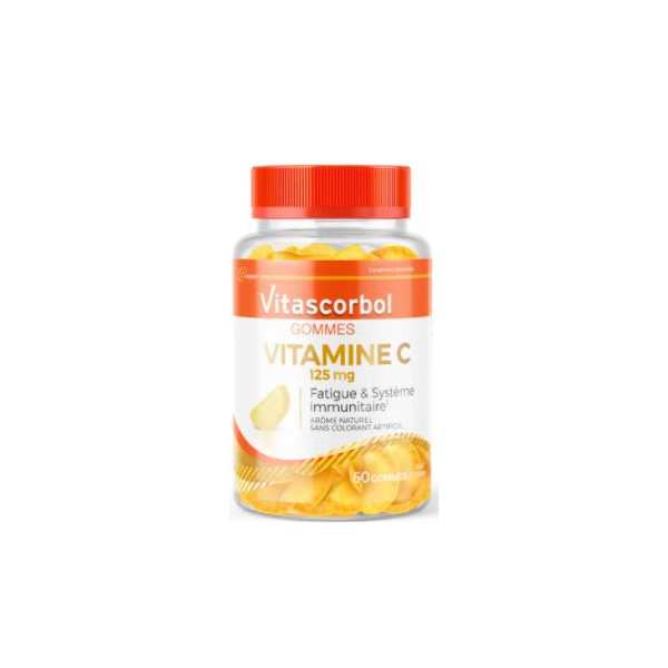 Vitascorbol Vitamin C - Fatigue & Immunity - Natural Flavor - 60 gums