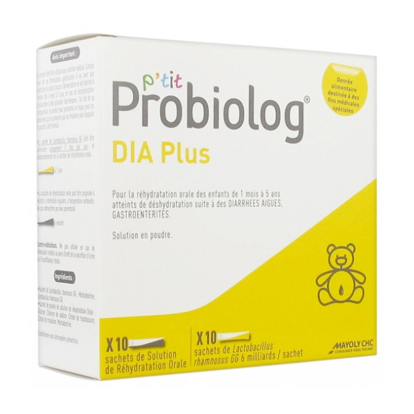 P'tit Probiolog - Dia Plus - Solution de Réhydratation -  Sachets