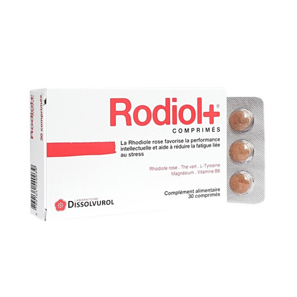 Rodiol+ Food Supplement, Vitamin B, Rhodiola, Theanine & Magnesium, 30 tablets