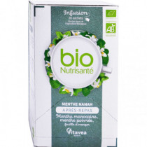 Organic Nanah Mint After-Meal Infusion Nutrisanté 20 sachets