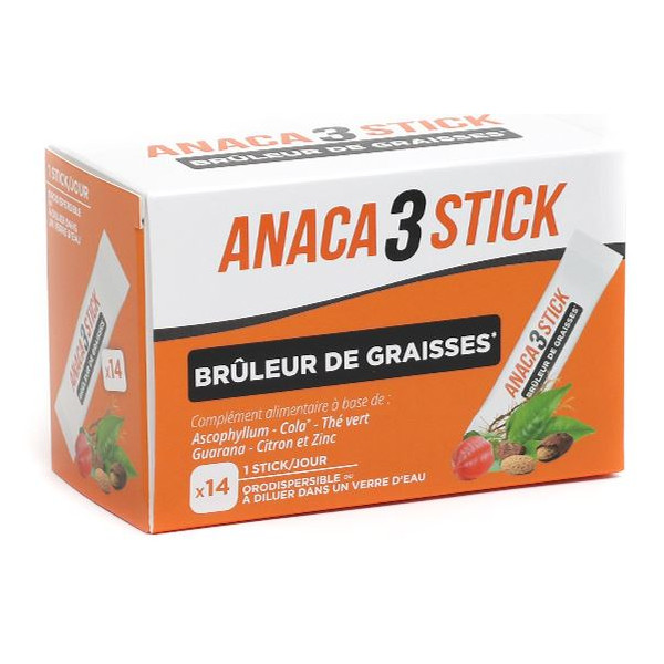 Stick Brûleur de Graisses - Anaca3 - 14 Sticks Orodispersibles