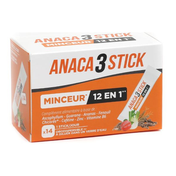 Slimming Stick 12 in 1 - Anaca3 - 14 Orodispersible Sticks