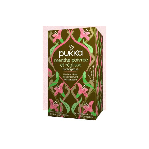 Peppermint & Licorice Herbal Tea - Organic - Pukka - 20 teabags
