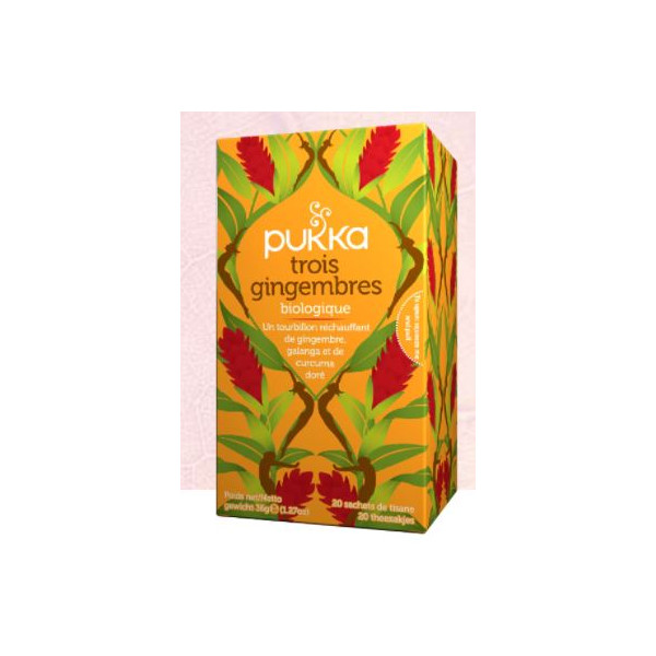 Three Ginger Herbal Tea - Organic - Pukka - 20 teabags